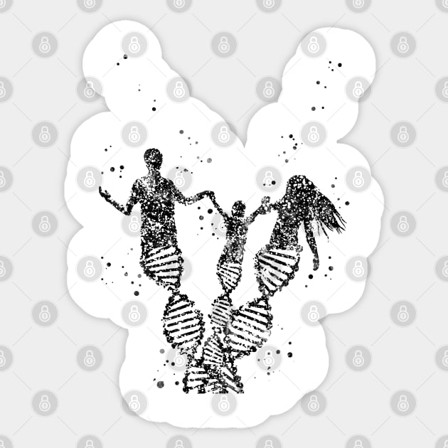 DNA family Sticker by RosaliArt